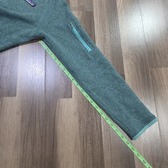 Patagonia Better Sweater Cozy Knit Fleece Teal Quarter-Zip Pullover. M Gorpcore - Picture 6 of 7